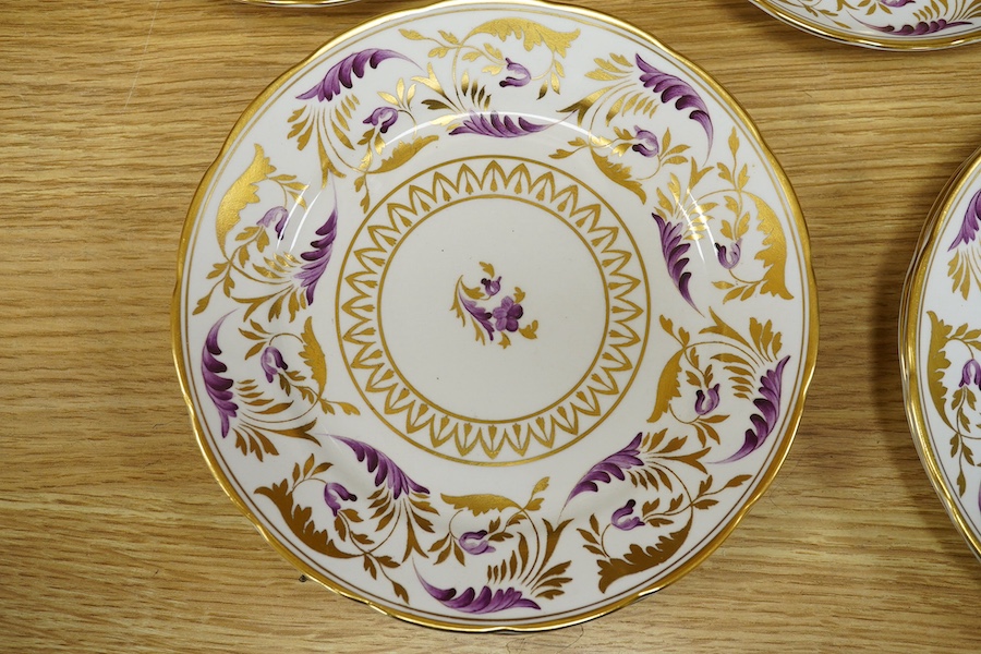 A Grosvenor china part tea set, c.1900, largest 25cm wide. Condition - varies